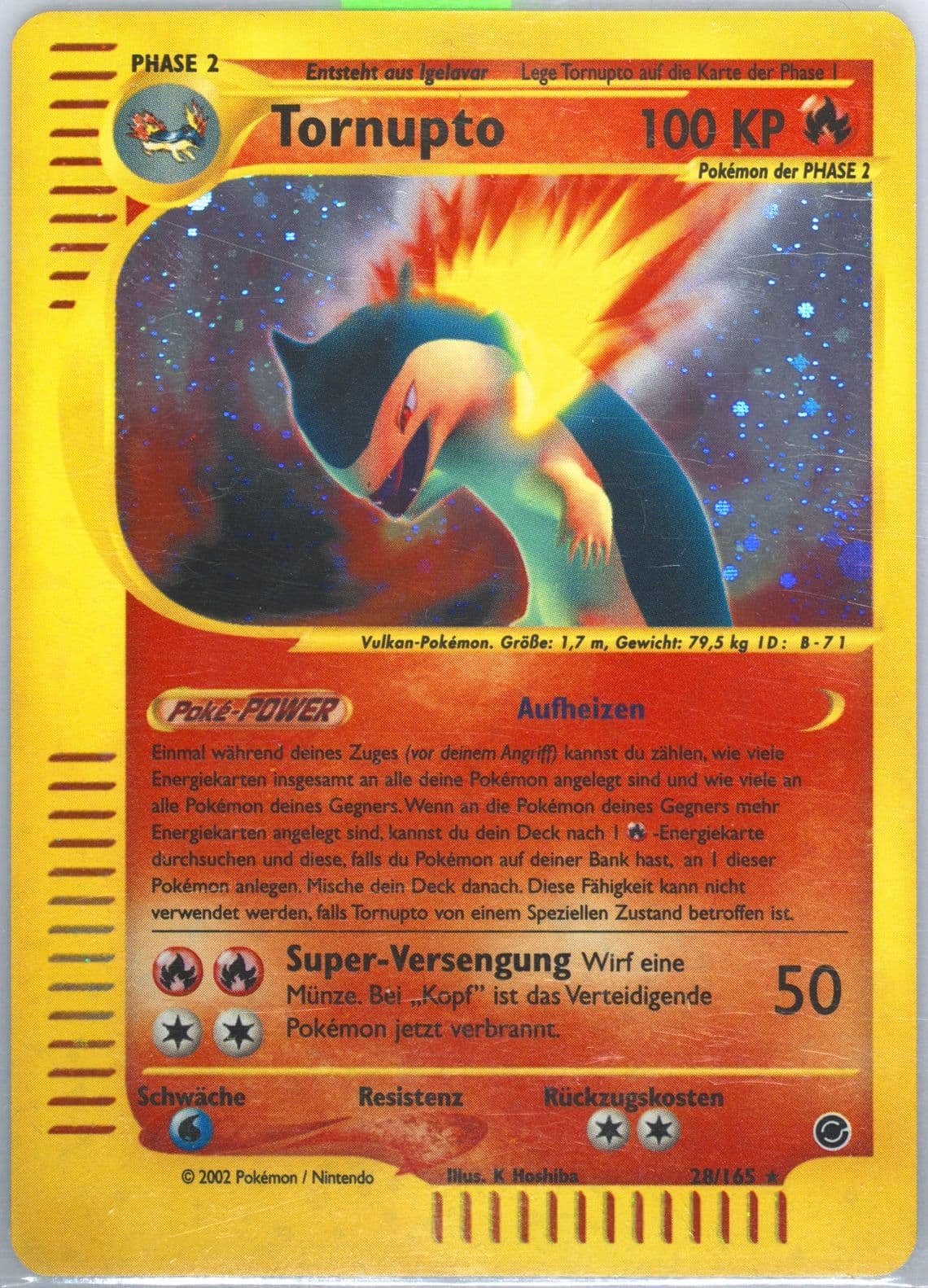 Tornupto-Holo German (28) 2002 Pokemon Expedition