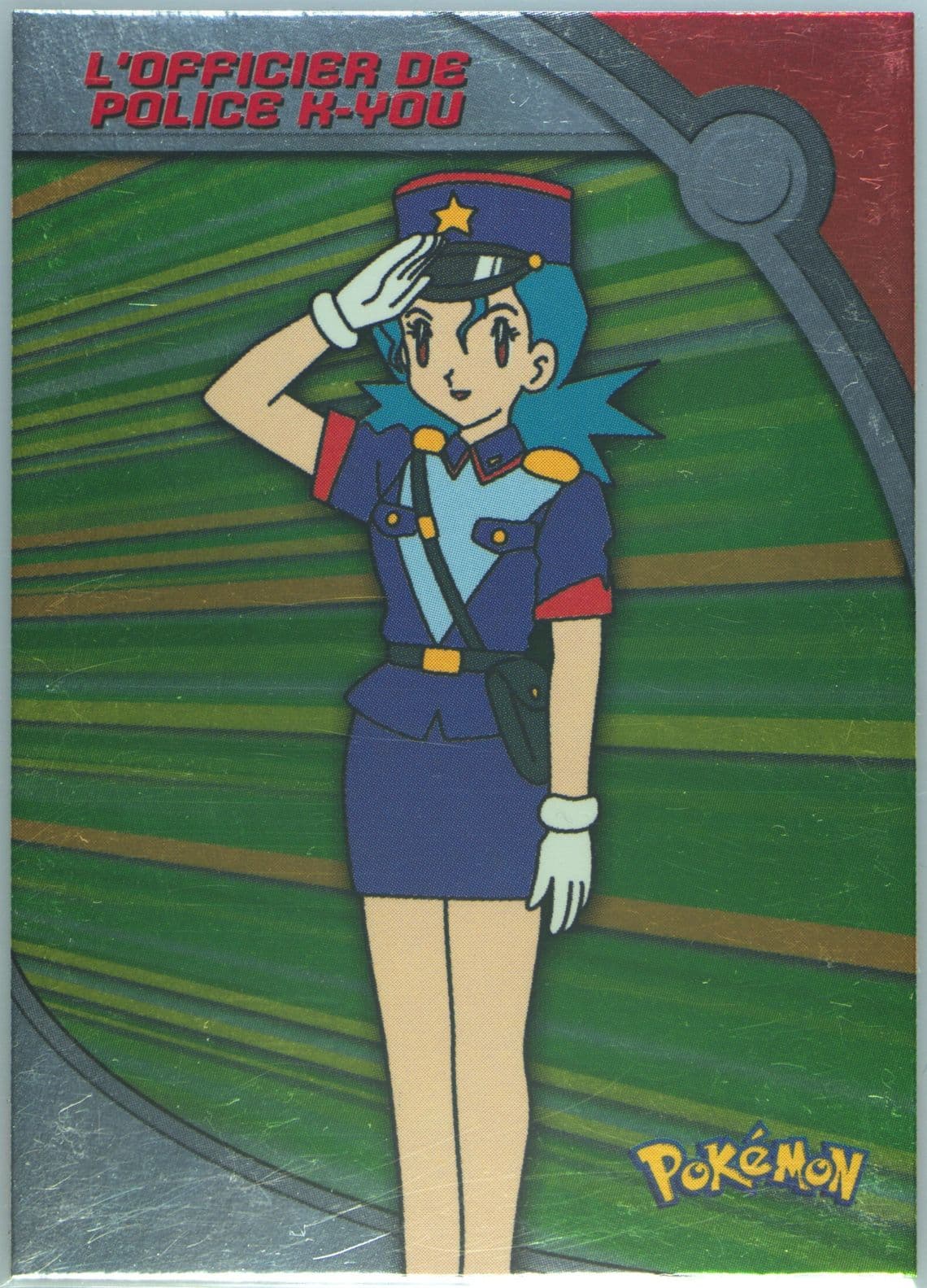 Officer Jenny Foil-French (HV11) 2001 Topps Pokemon Johto Series 3 Heroes & Villains