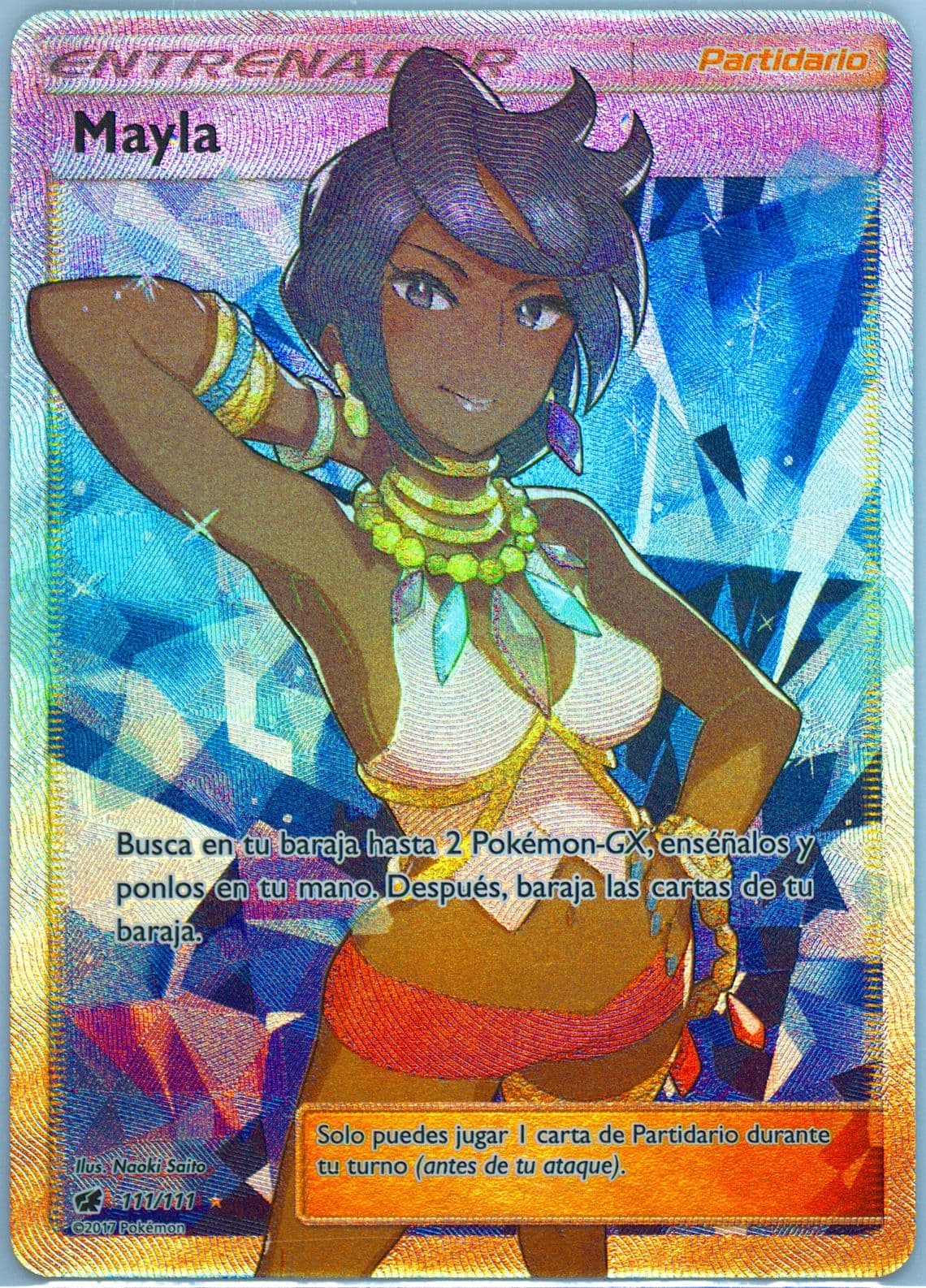 Full Art/Mayla Spanish (111) 2017 Pokemon Sun & Moon Crimson Invasion