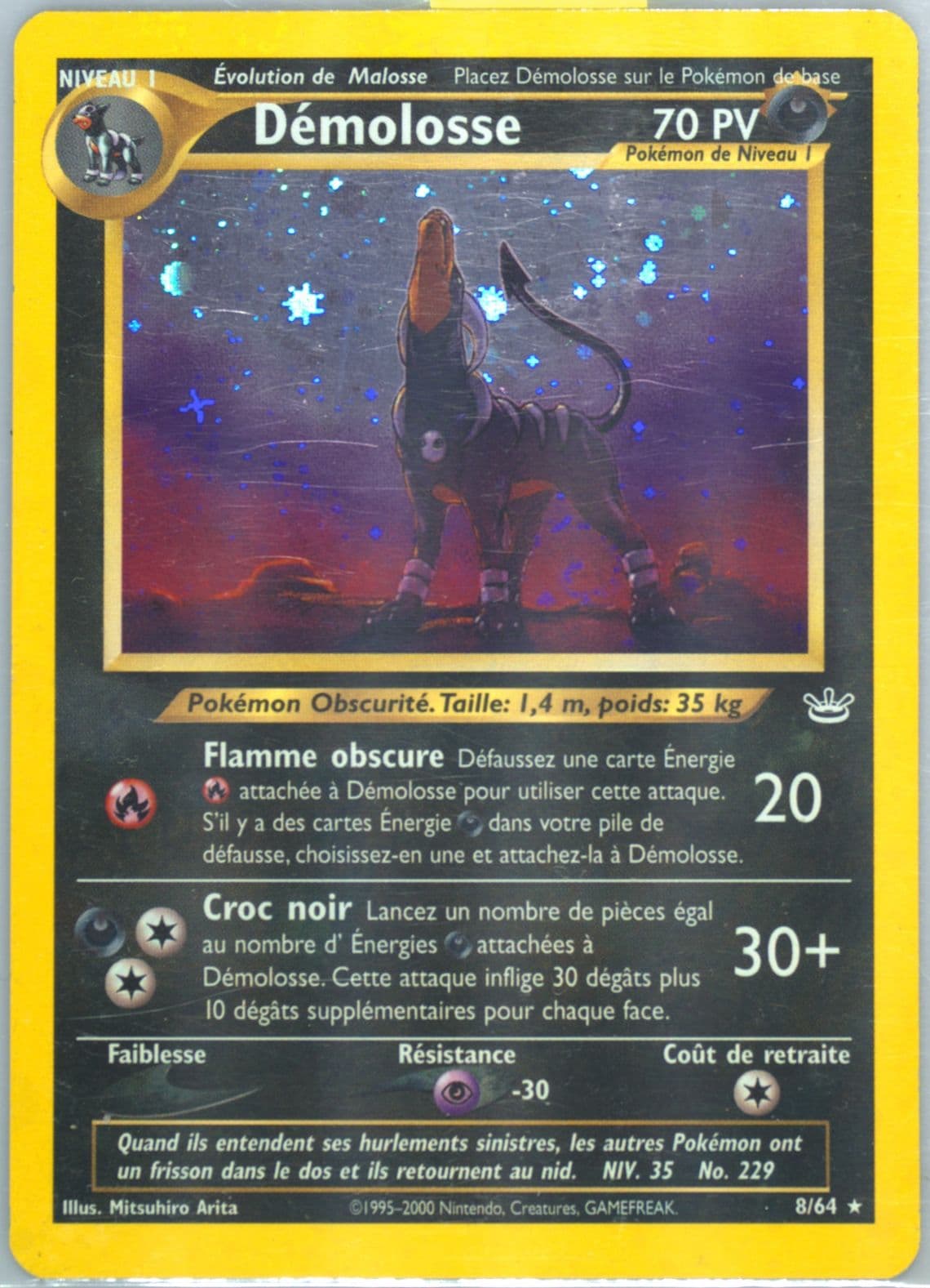 Demolosse-Holo (8) 2002 Pokemon French Neo Revelation