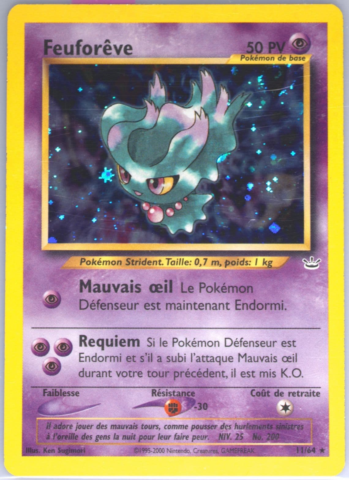 Feuforeve-Holo (11) 2002 Pokemon French Neo Revelation