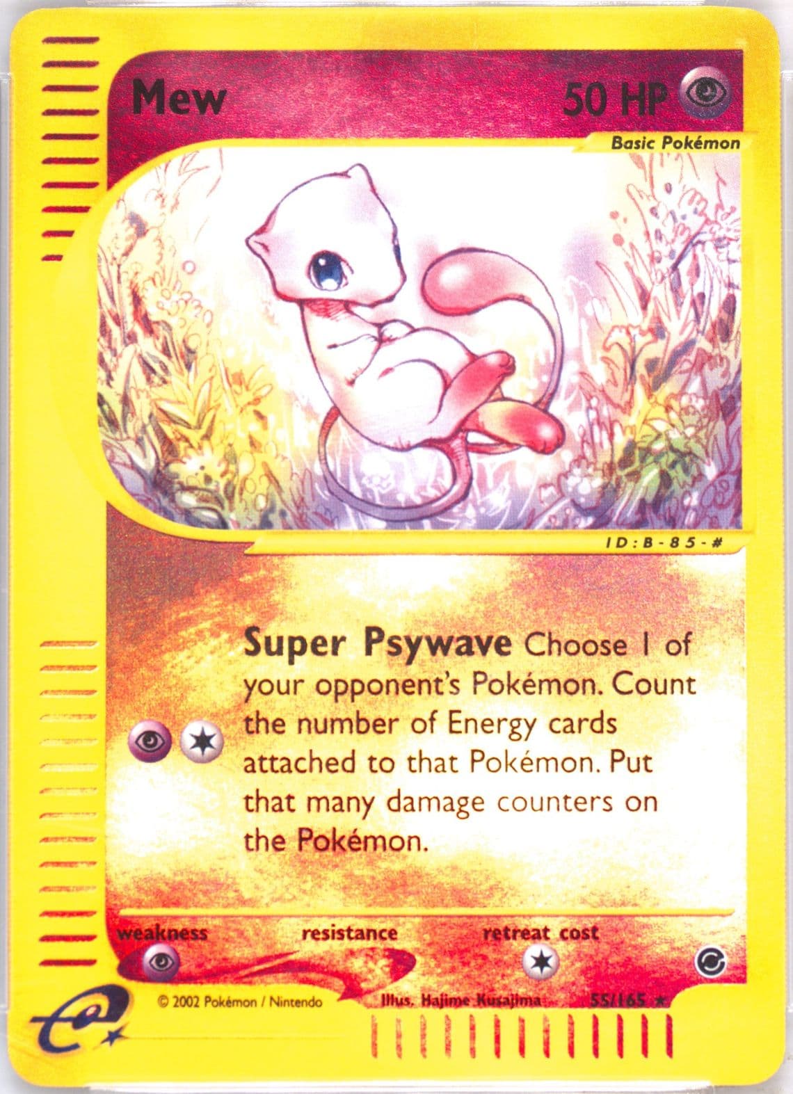 Mew-Reverse Foil (55) 2002 Pokemon Expedition