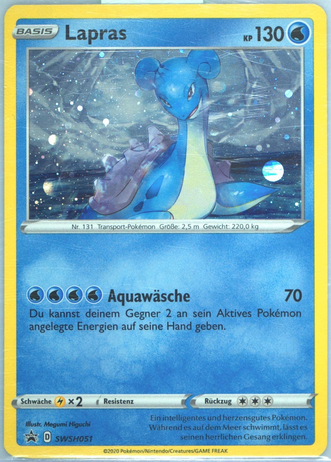Lapras-Holo Champion's Path Special Pin Collection-German (051) 2020 Pokemon Swsh Black Star Promo