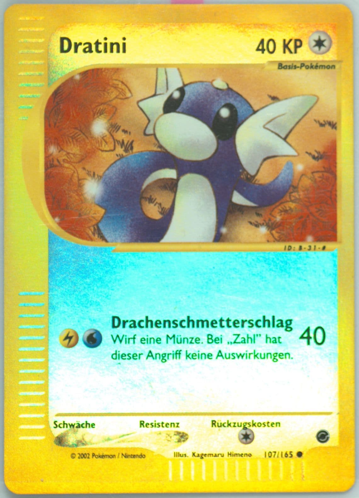 Dratini-Reverse Foil German (107) 2002 Pokemon Expedition