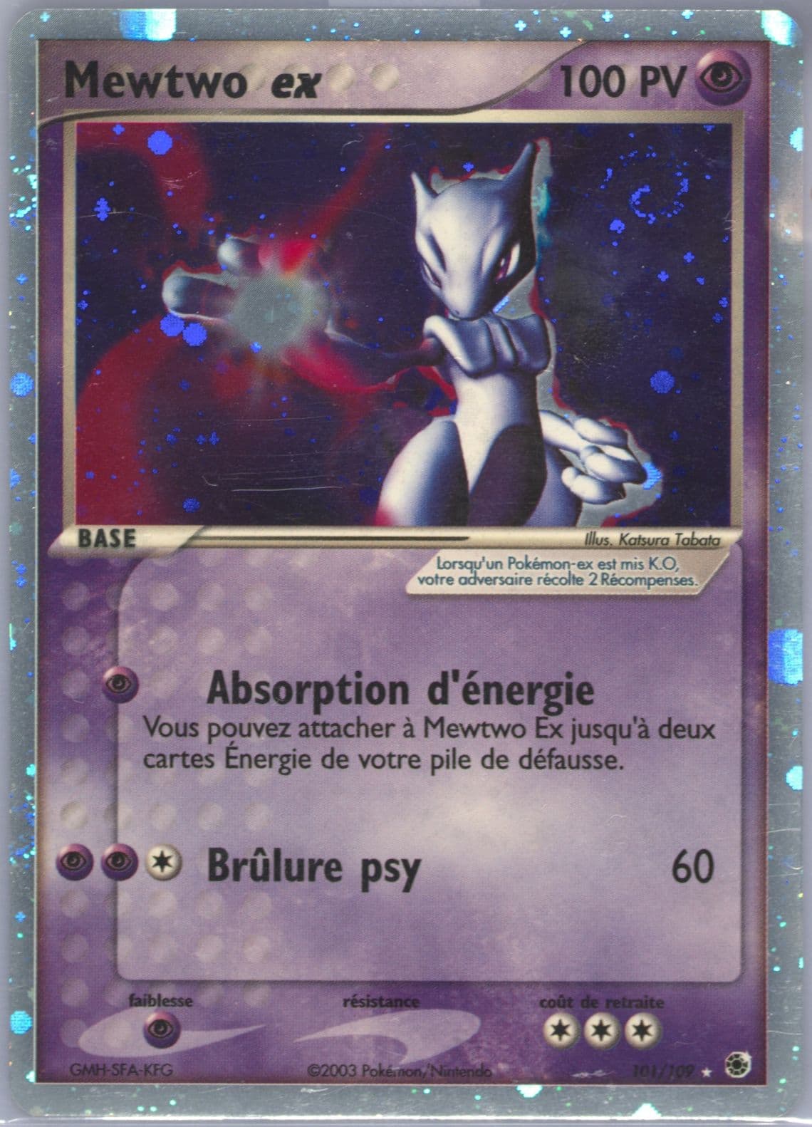 Mewtwo EX-Holo French (101) 2003 Pokemon EX Ruby & Sapphire