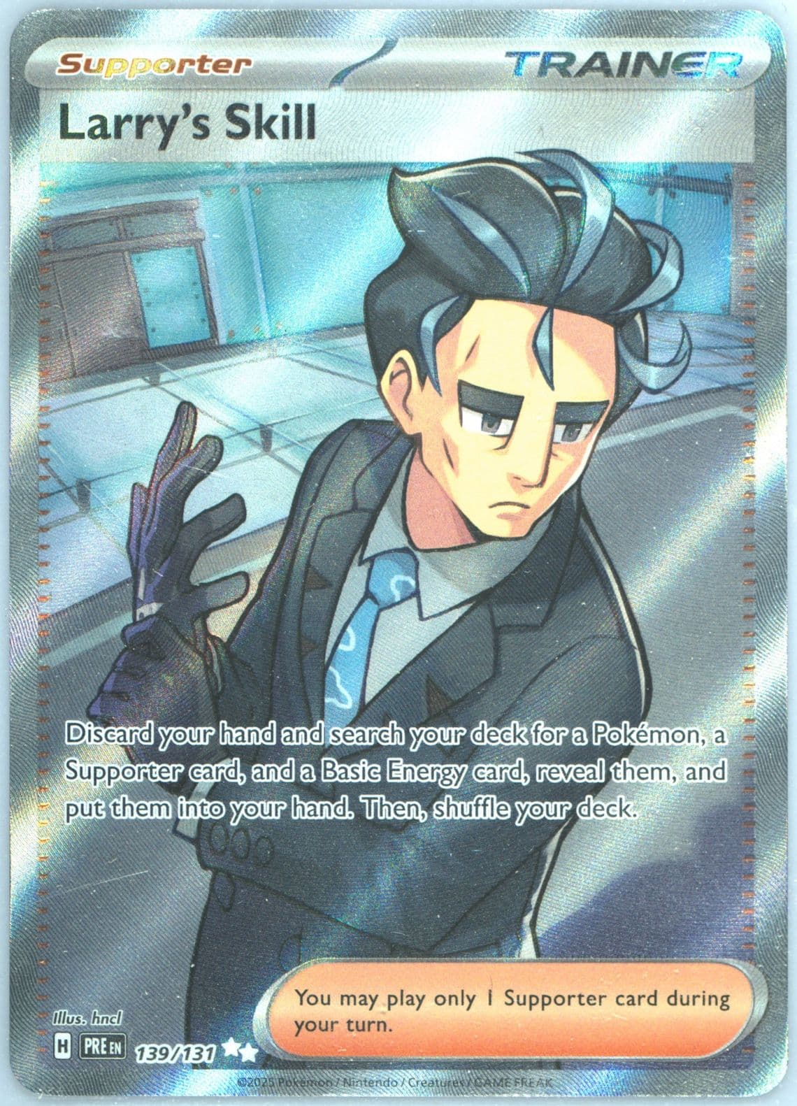 Larry's Skill Ultra Rare (139) 2025 Pokemon Pre EN-Prismatic Evolutions
