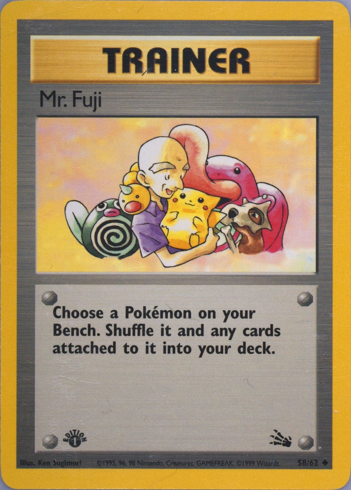 Mr. Fuji 1st Edition (58) 1999 Pokemon Fossil