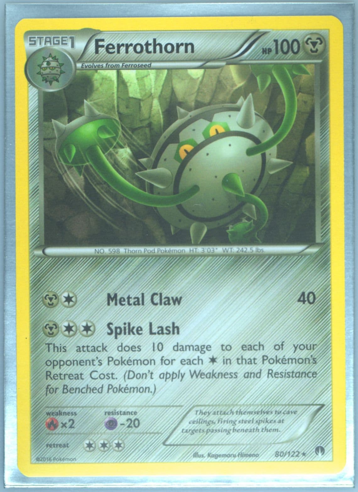 Ferrothorn (80) 2016 Pokemon XY Breakpoint