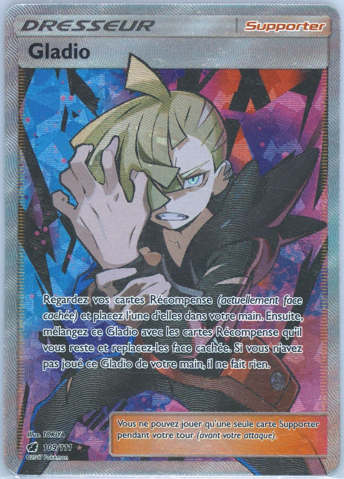 Full Art/Gladio French (109) 2017 Pokemon Sun & Moon Crimson Invasion