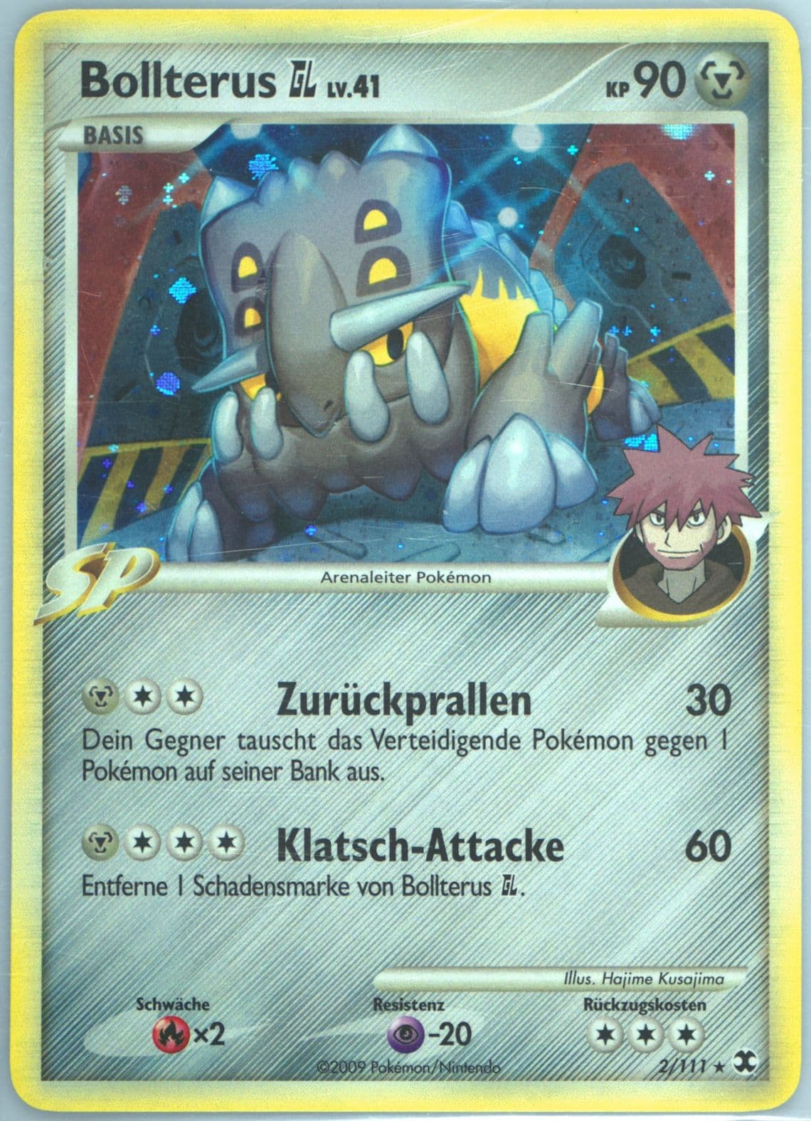 Bollterus GL-Holo German (2) 2009 Pokemon Platinum Rising Rivals