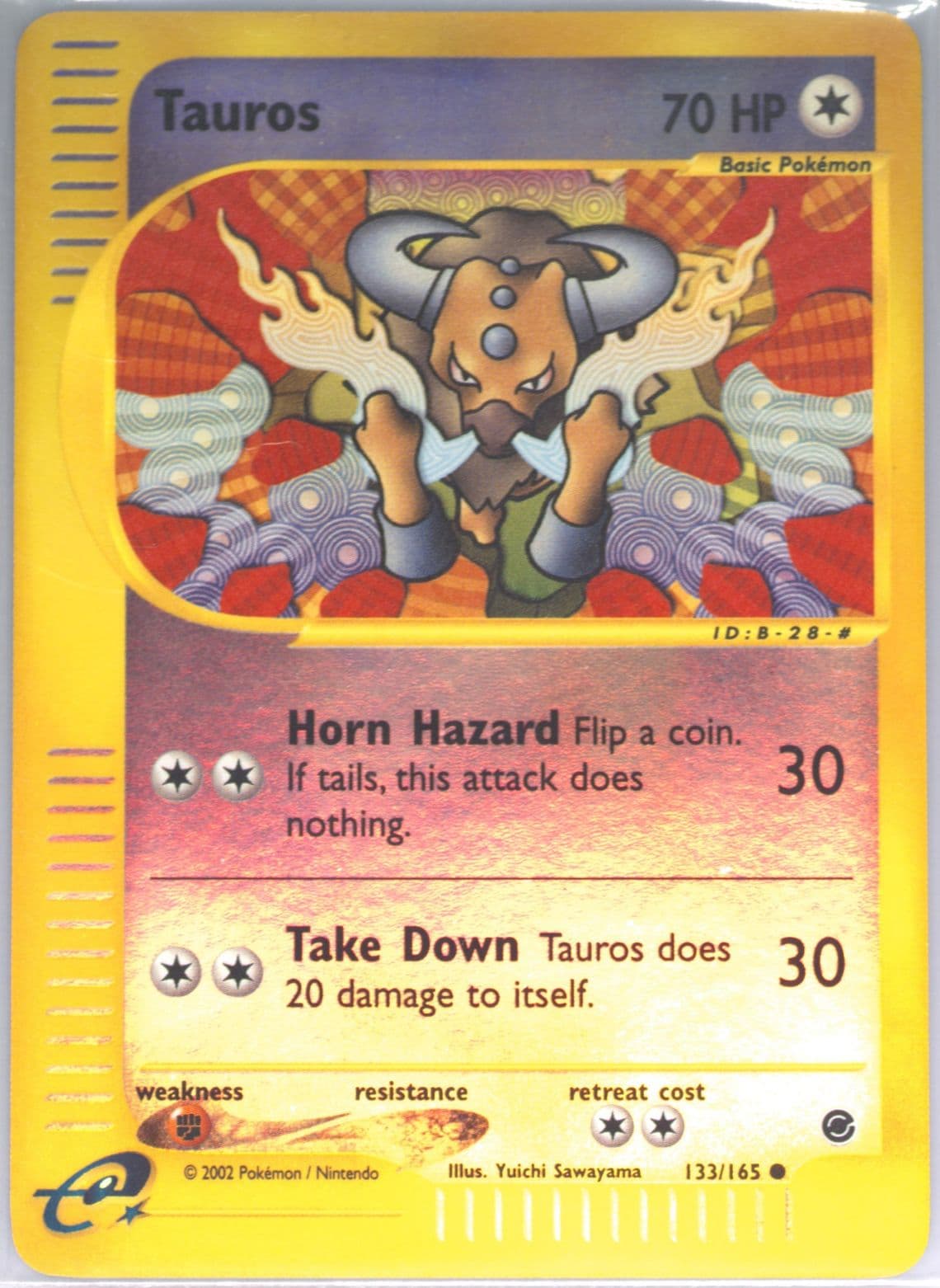 Tauros-Reverse Foil (133) 2002 Pokemon Expedition