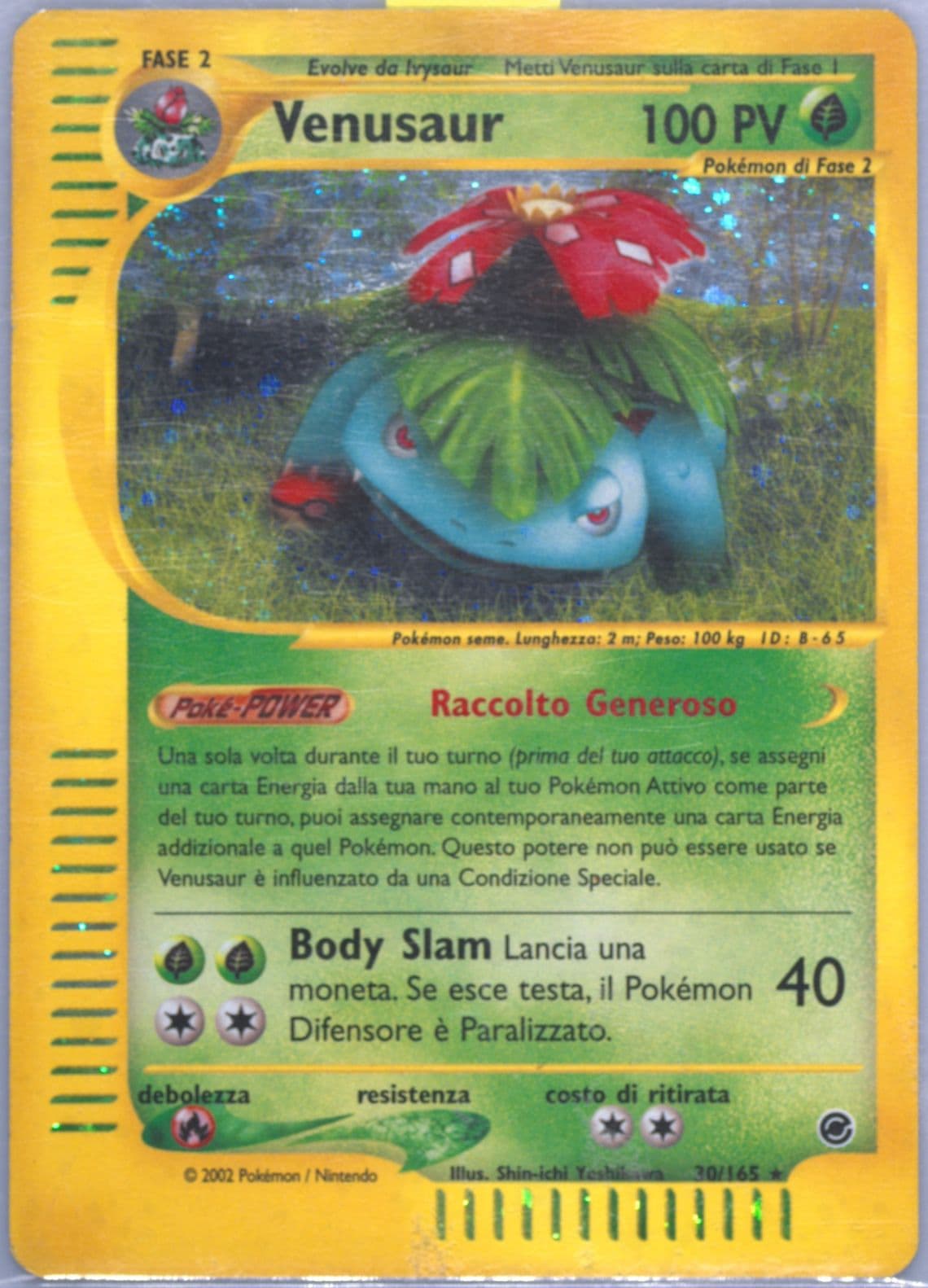 Venusaur-Holo Italian (30) 2002 Pokemon Expedition
