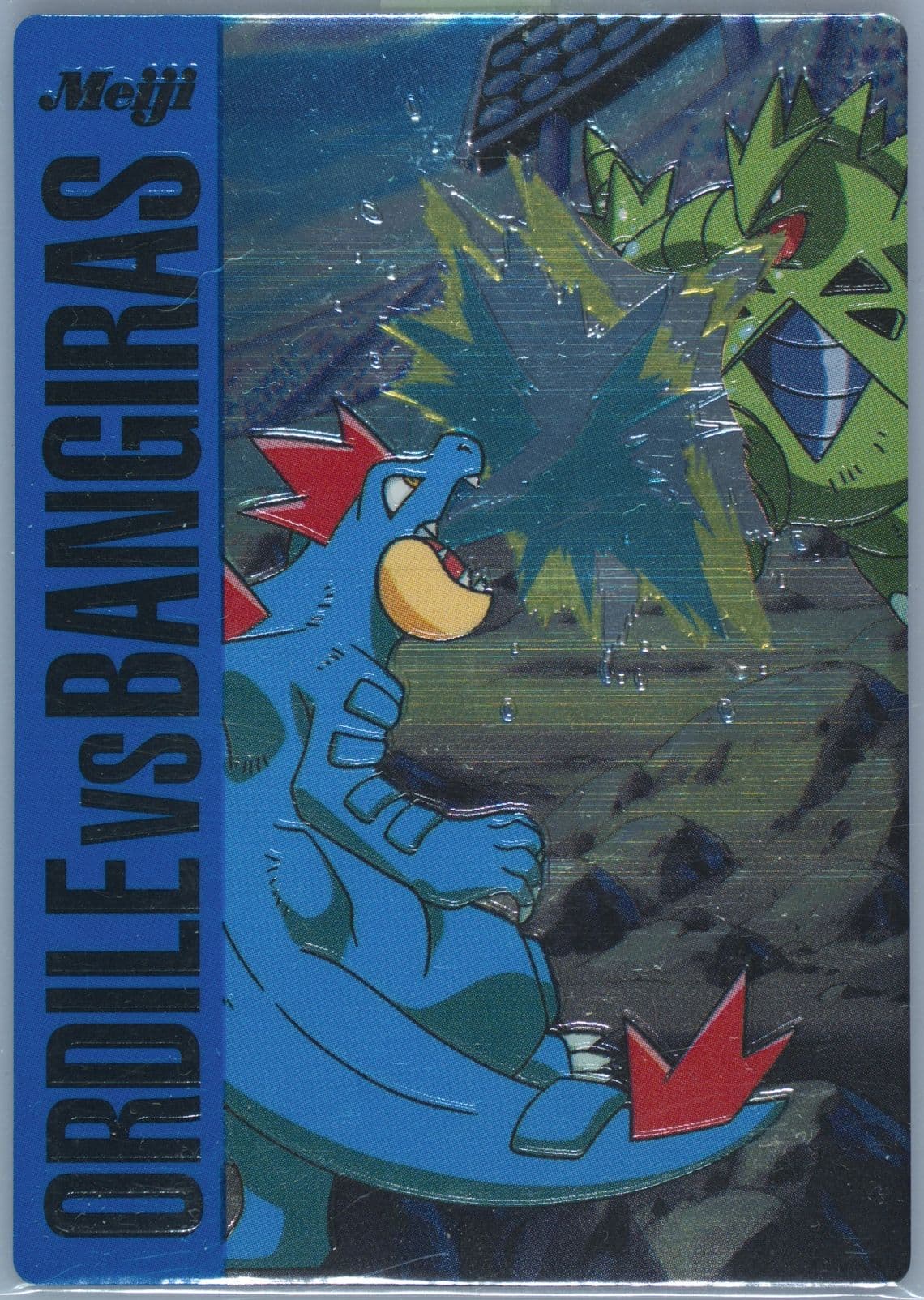 Feraligatr VS Tyranitar (12) 2002 Pokemon Japanese Meiji Promo