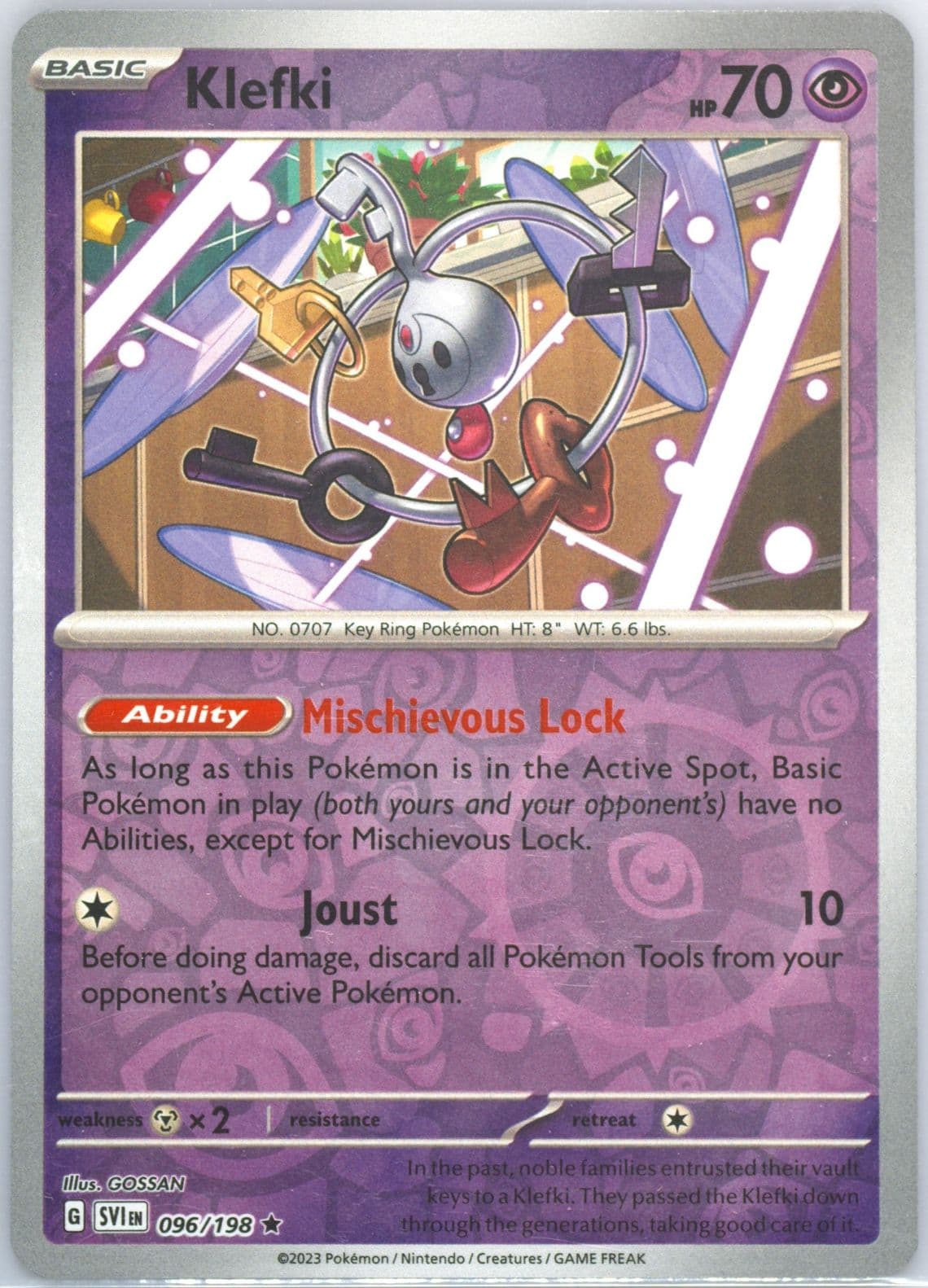 Klefki Reverse Holo (096) 2023 Pokemon Svi EN-Scarlet & Violet