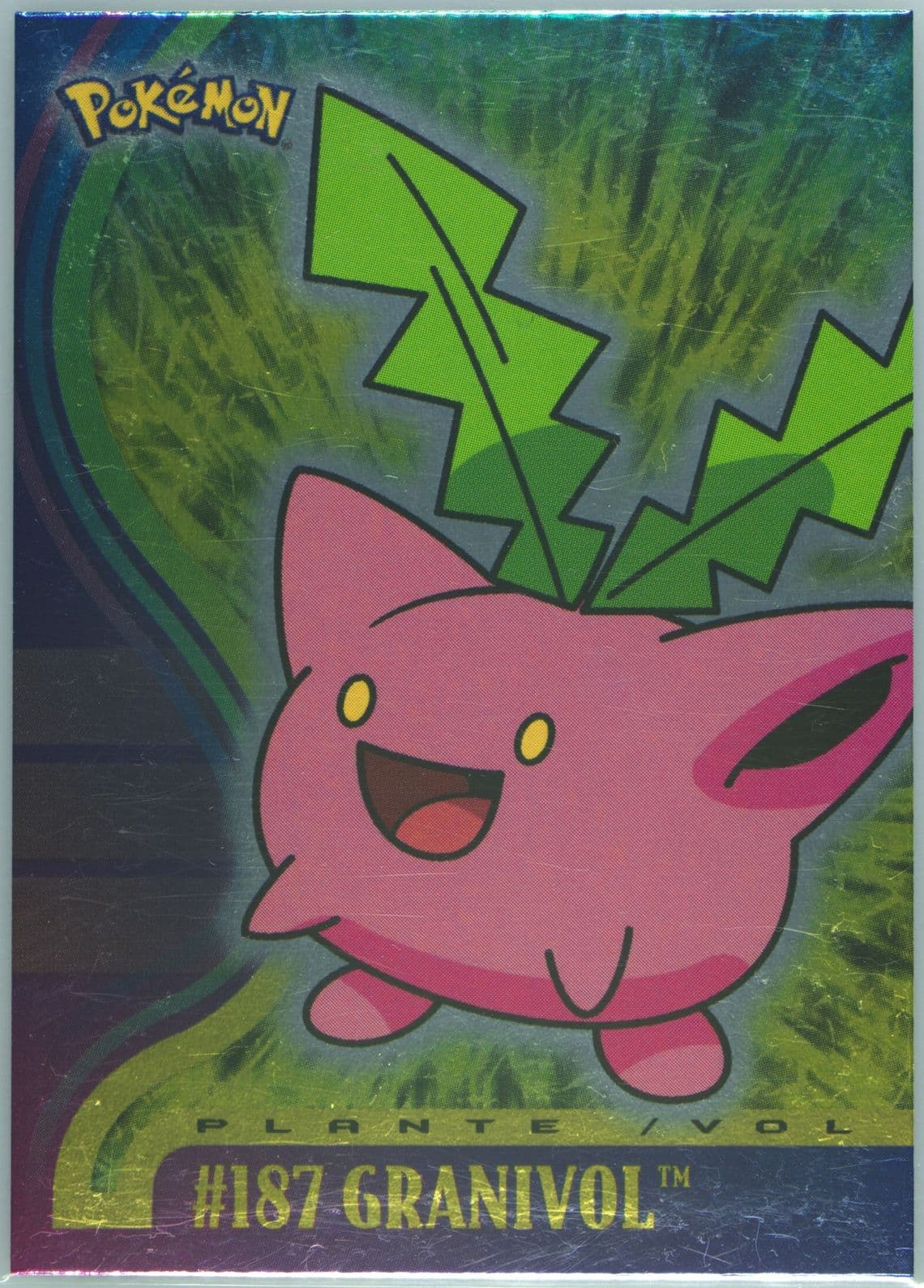 Hoppip Foil-French (187) 2001 Topps Pokemon Johto Series 1