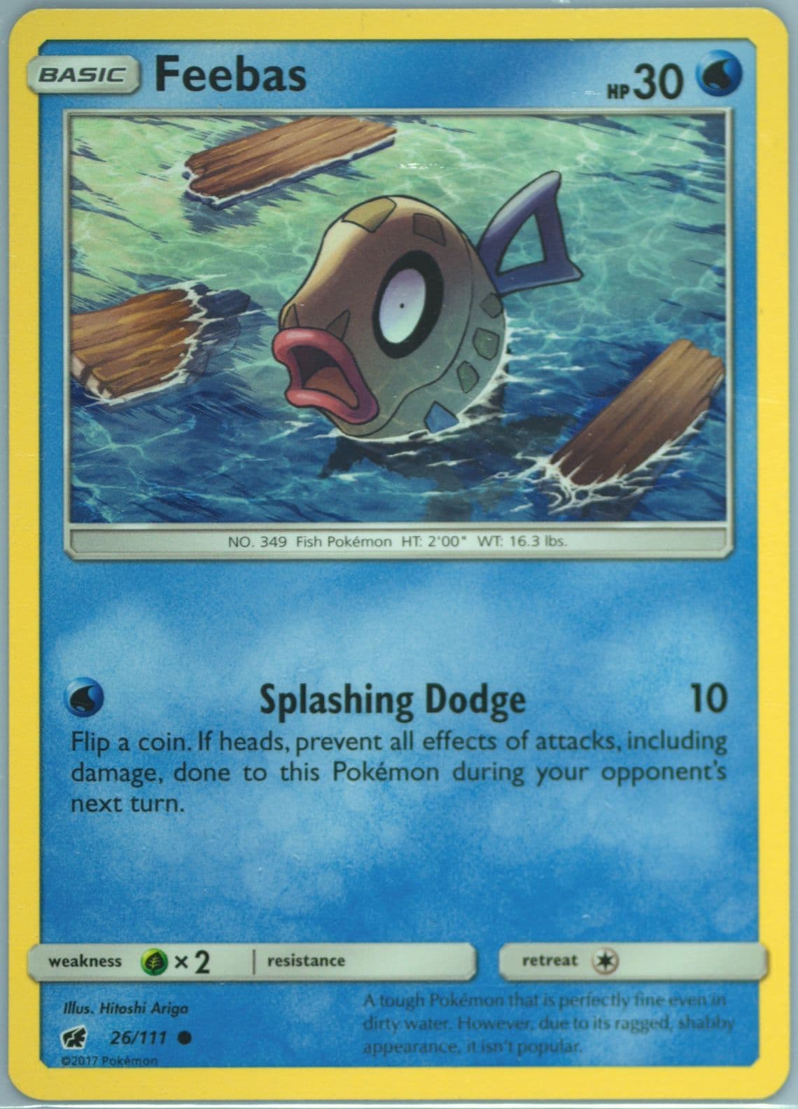 Feebas (26) 2017 Pokemon Sun & Moon Crimson Invasion