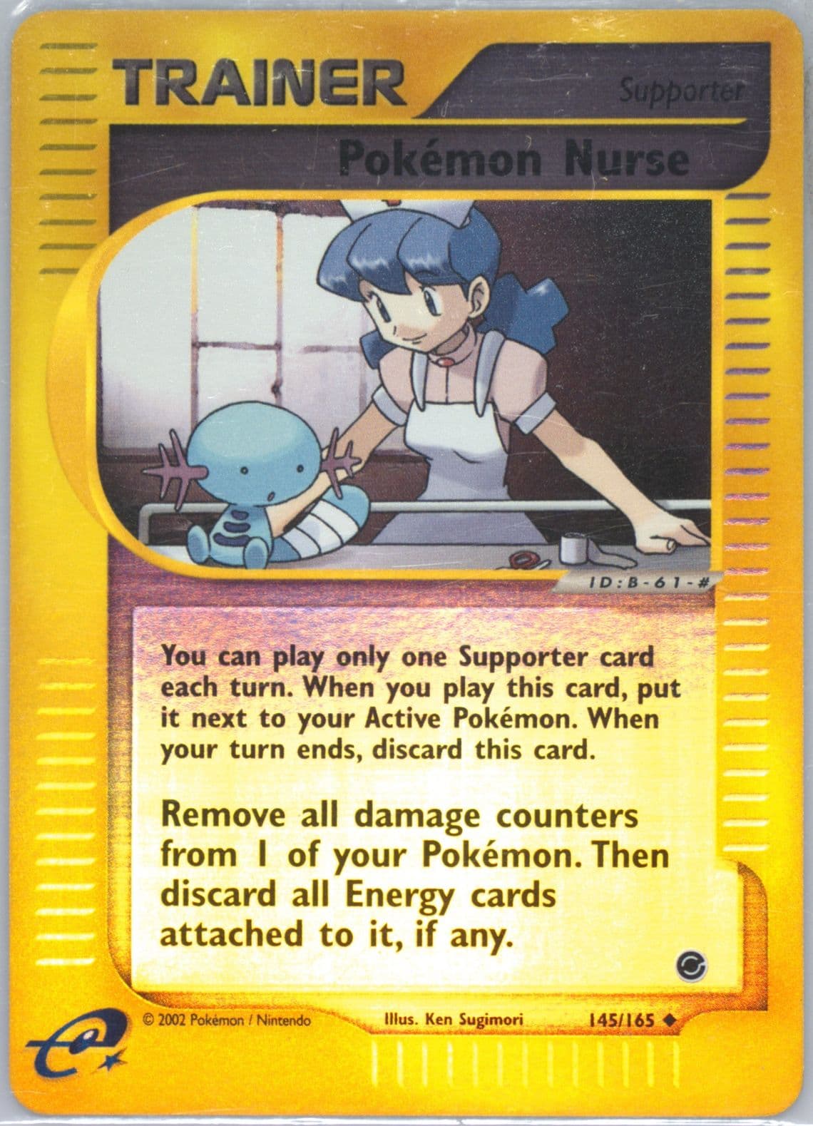 Pokemon Nurse-Reverse Foil (145) 2002 Pokemon Expedition
