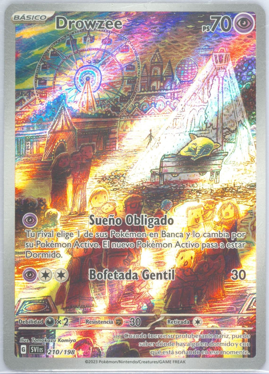 Drowzee Illustration Rare (210) 2023 Pokemon Spanish Svi ES-Scarlet & Violet
