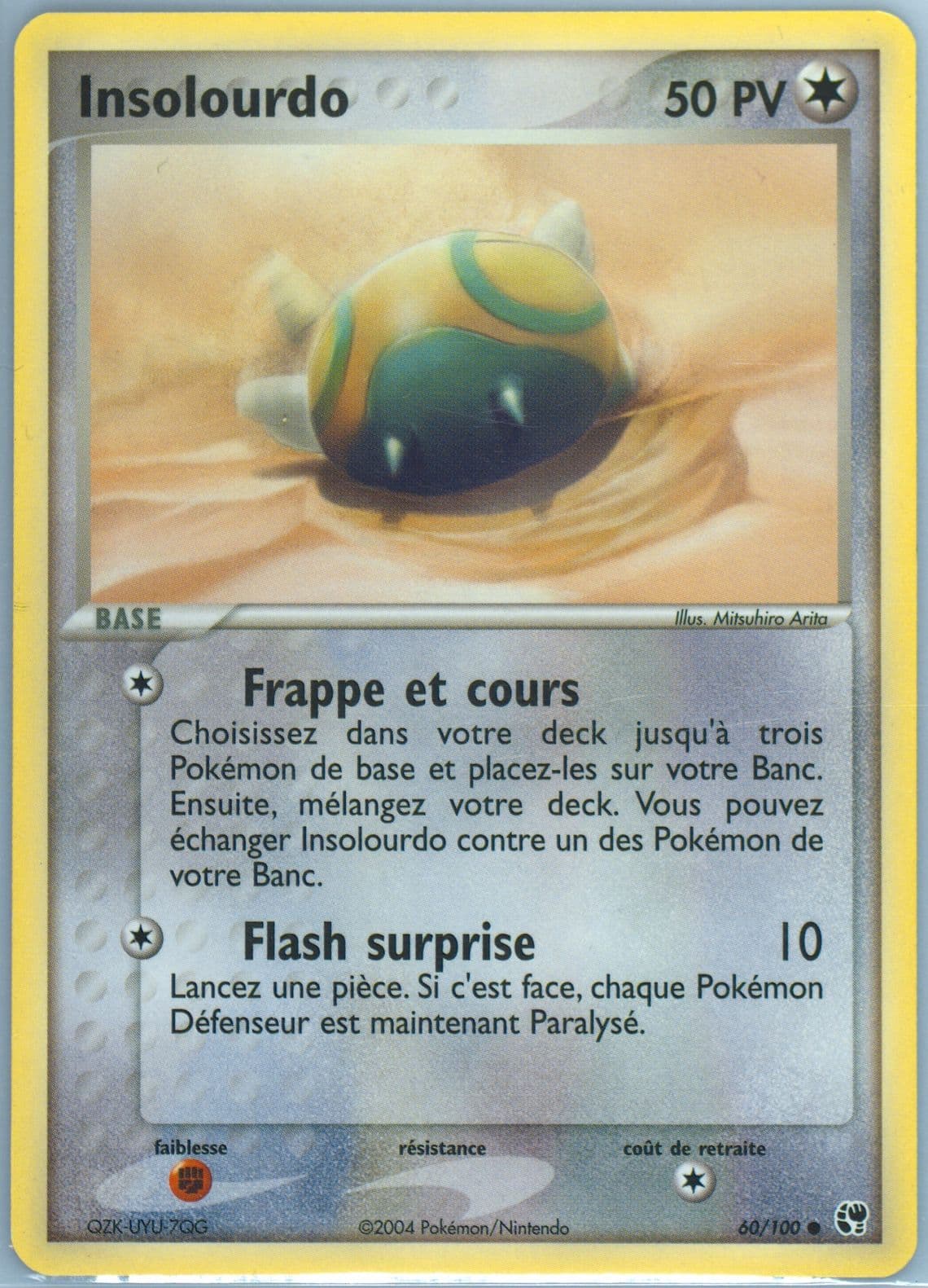 Insolourdo (60) 2004 Pokemon French EX Sandstorm