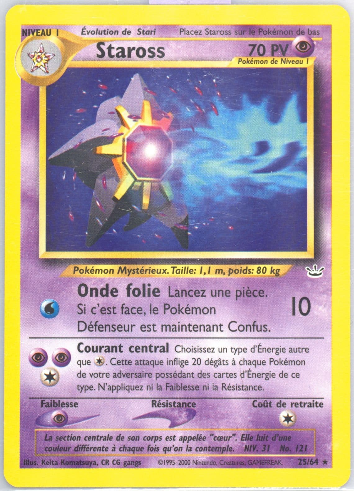 Staross (25) 2002 Pokemon French Neo Revelation