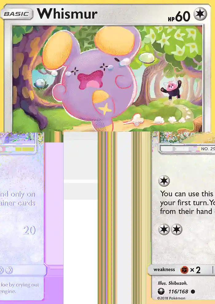 whismur pokemon card XY Phantom Forces If heads The Cards Of Pokmon TCG: