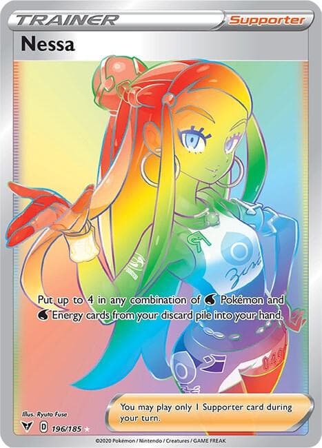 rainbow rare rose trainer card Roseanne's Backup 180/172 Pokemon Secret (SWSH Shining Stars) + 1 TitanCards Toploader Toys Age Group Full Art/Rosa (236) 2019 Pokemon