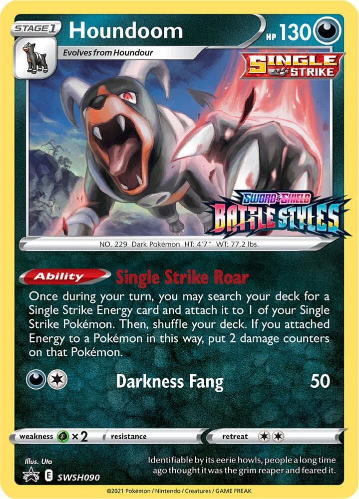 houndoom single strike pokemon card value 179/163 (Full Art/Full Body) Gold Secret Rare cementing its place as a must Houndoom Holo - SGG -