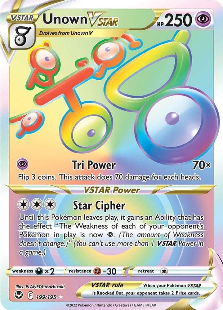 unown v pokemon card value & Vstar 065/195- Silver Tempest - Ultra Rare Lot You will receive one PSA 10 graded copy of the pictured card Pokemon Sword & Shield Silver