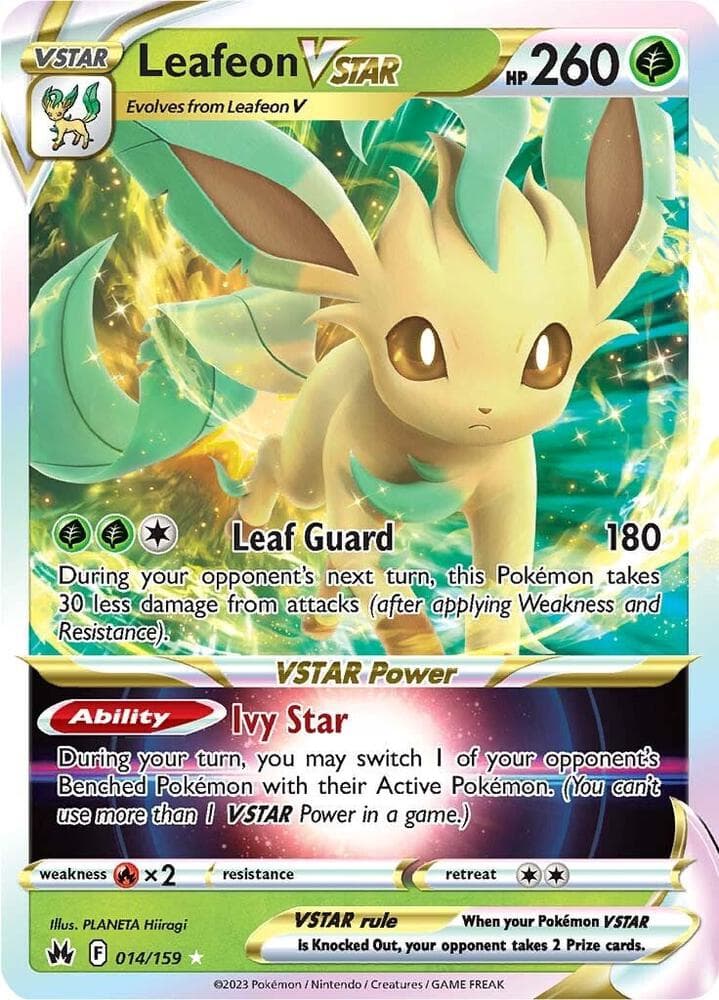 leafeon v pokemon card value you may search your deck for a Grass Energy card and attach it to 1 of your Pokmon Leafeon V Leafeon Vstar Special