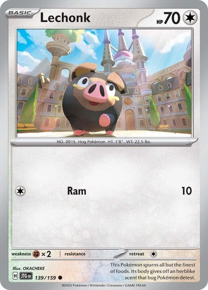 shiny lechonk pokemon card - 209/197 - Obsidian Flames - Illustration Rare SV Paldean Fates Holofoil buy this pokmon card at Pok Jeux. Pokpig Lechonk is Scarlet and