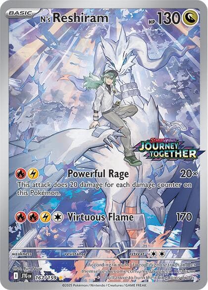pokemon cards reshiram full art N's #167 EXTENDED Raycardza this piece serves as a premier focal point for any high POKEMON RESHIRAM ex 158/086 WHITE