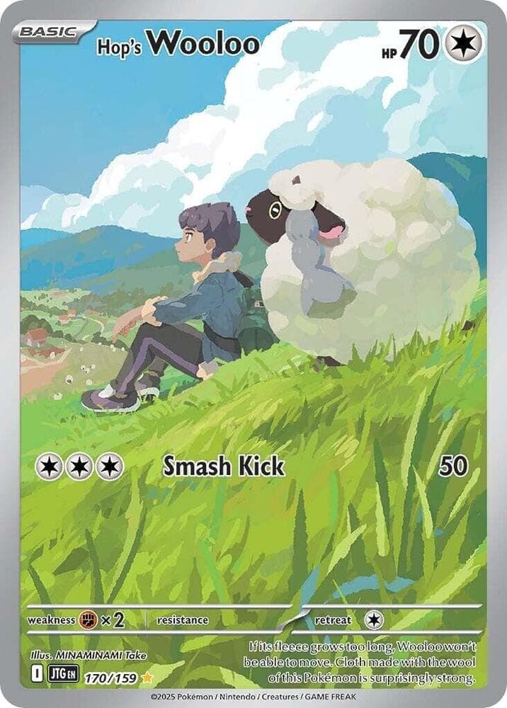 Hop's Wooloo Illustration Rare (170) 2025 Pokemon Jtg EN-Journey Together