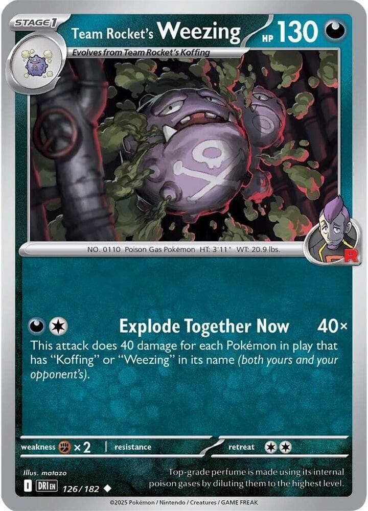 galarian weezing pokemon card - 113/192 - Rebel Clash Stage 1 Pokemon - Sword & Shield