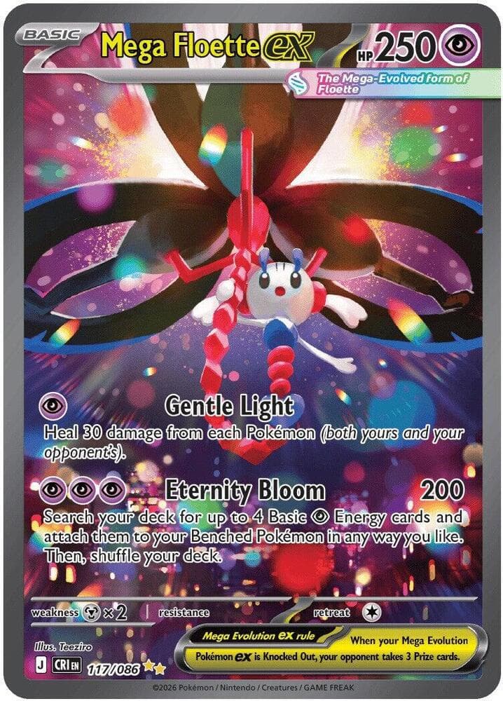 Mega Floette EX Special Illustration Rare (117) 2026 Pokemon Cri EN-Chaos Rising