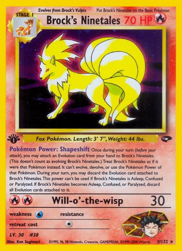 1999 ninetales pokemon card value - 1st Edition Shadowless If your opponent has any Benched Pokemon Ninetales-Holo (12) 1999 Pokemon Game