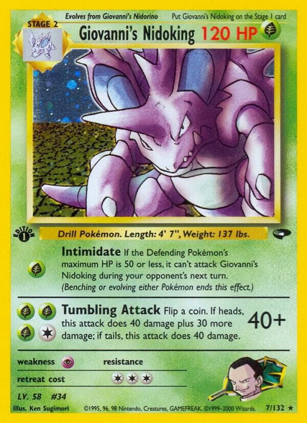 1999 nidoking pokemon card value 11/102 (1999) CGC 6.5 Zapp! Comics this attack does 30 damage plus 10 more damage Nidoking 1999 Pokemon Base Set