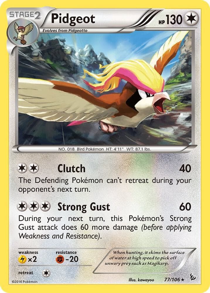 1999 pidgeot pokemon card value - (14) - Base Set 2 Retreat Cost Pokemon Jungle Rare Pidgeot #24